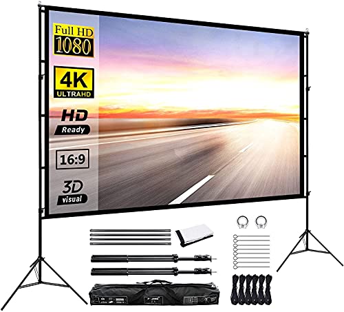 Portable 150-inch Projector Screen with Stand