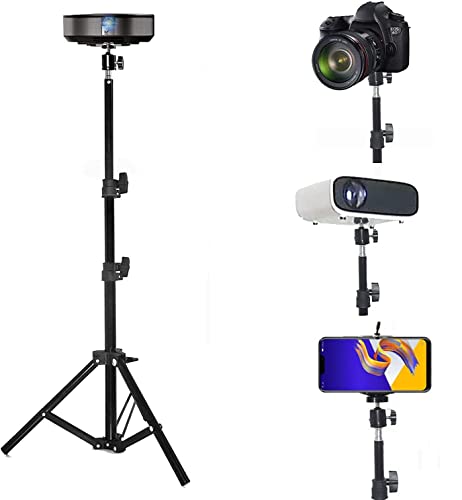 Coret Projector Tripod Stand, Portable Tripod Mount Floor Stand, Folding Floor Tripod Stand, Outdoor Stand for Projector,Camera, Webcam 18" to 40" (Withstand 3pounds 1.5kgs)