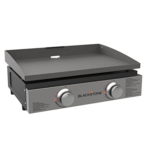 Portable Propane-Fueled Griddle: Blackstone 22" Tabletop Grill without Hood