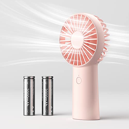Portable Rechargeable Handheld Fan, Max 16Hrs Battery Operated USB Small Fan