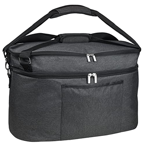 YARWO 2023 New Slow Cooker Bag Compatible with Crock-Pot and Hamilton Beach  6-8 Quart Oval Slow Cooker, Double Layers Slow Cooker Travel Carrier for  kitchen Appliance and Accessories, Black (Bag Only) 
