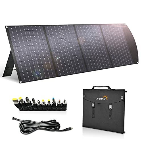 Portable Solar Panel with Adjustable Kickstands