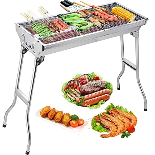 Portable Stainless Steel BBQ Smoker Barbecue Grill