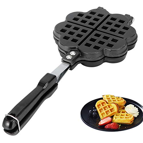 Portable Stove Top Waffle Maker Pan for Delicious Homemade Waffles