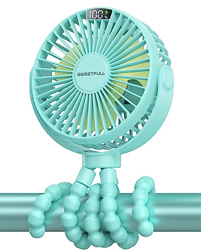 Portable Stroller Fan with LED Display