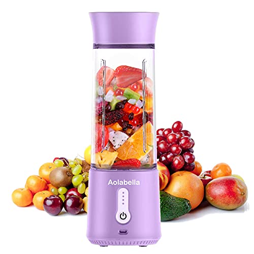 Portable Blender Travel Size, Personal Size Eletric USB Juicer Cup, Fruit,  Smoothie, Baby Food Mixing Machine With Updated 4 Blades Magnetic Secure  Switch Electric Fruit Mixer For Superb Mixing- 400Ml 