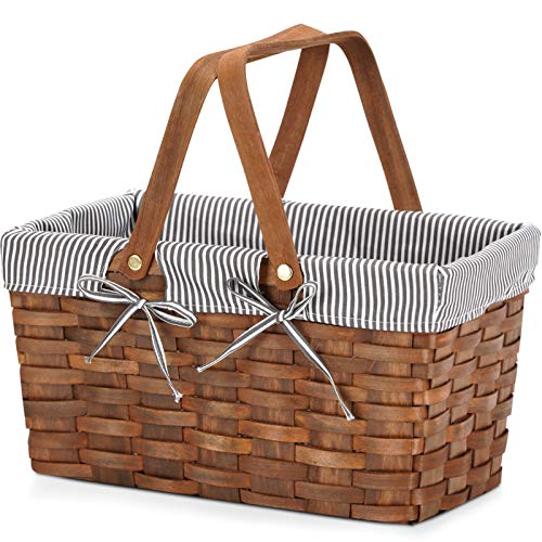 Portable Woodchip Picnic Basket