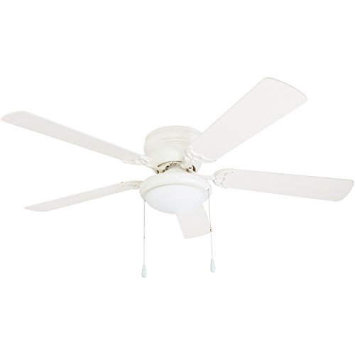 Portage Bay 50254 Hugger 52" White West Hill Ceiling Fan with Bowl Light Kit