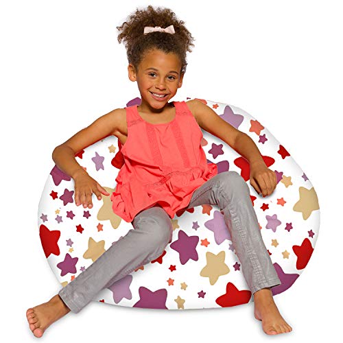 Posh Creations Bean Bag Chair for Kids, Teens, and Adults