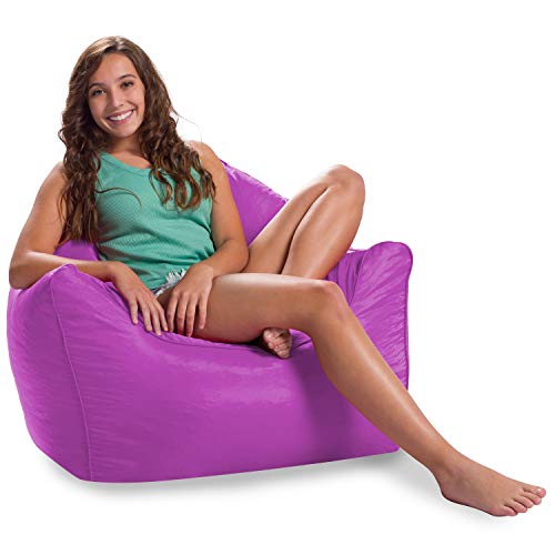 Malibu Lounge Nylon Bean Bag Chair - Purple