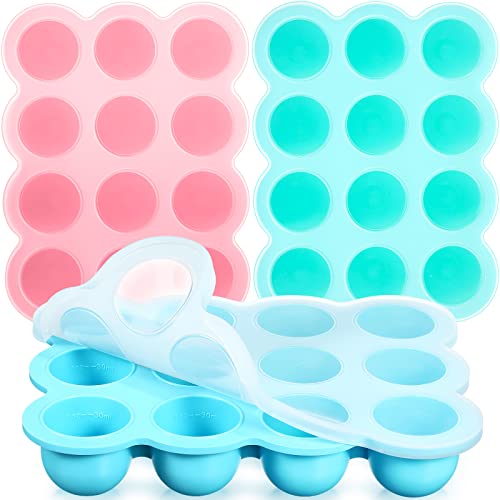 bangyoudaoo Baby Food Freezer Tray, Baby Food Storage Silicone Ice Cube  Trays with Lid Freezer Safe Breastmilk Popsicle Molds for Teething DIY  Homemade Baby Food, Vegetable & Fruit Purees 