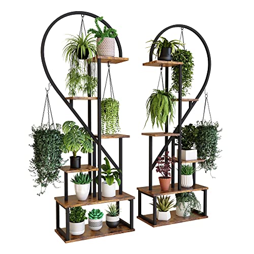 POTEY 6 Tier Metal Plant Stand