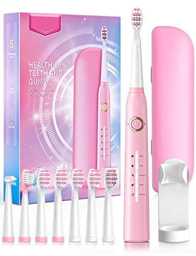 Power Electric Toothbrush with 8 Brush Heads