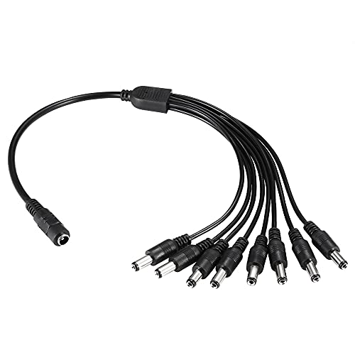 Power Splitter Cable for CCTV Security Cameras and LED Strip Lights