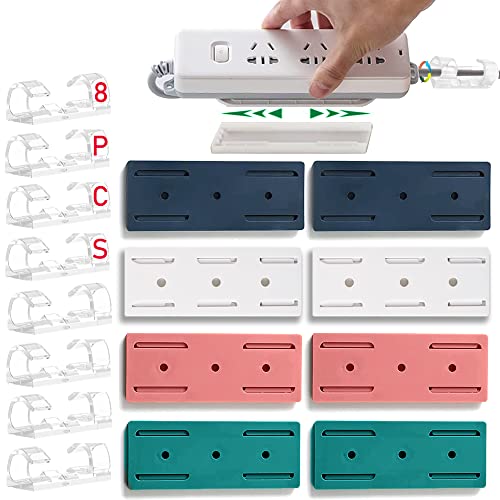 Power Strip Holder and Cable Management Punch-Free