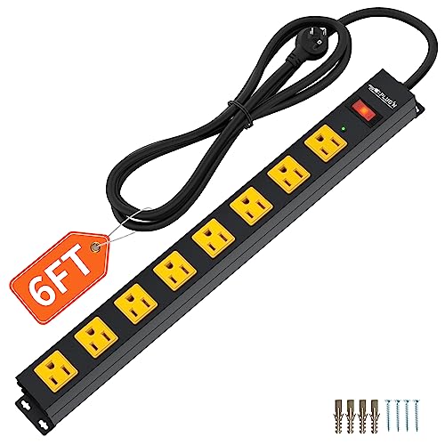 Power Strip with Surge Protection and Wide Spacing