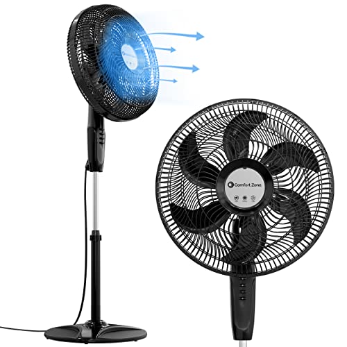 Powerful 18-inch Pedestal Fan with Adjustable Tilt