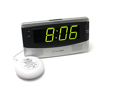 Powerful Alarm Clock for Heavy Sleepers - Sonic Alert Large Digital Clock