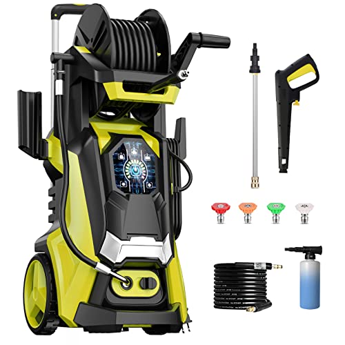 Powerful Electric Pressure Washer: 4200 PSI, Touch Screen, Easy Storage