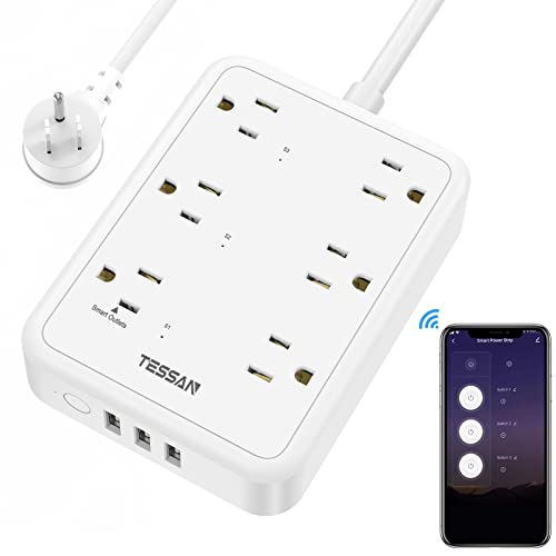 Powerful Smart Power Strip with Voice Control and Remote Control