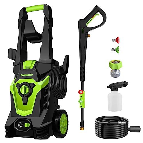 Electric Power Washers - 3500 PSI + 2.6 GPM High Pressure Washer Electric  Powered Washers with Adjustable Spray Nozzle Foam Cannon and Hose Reel,  IPX5