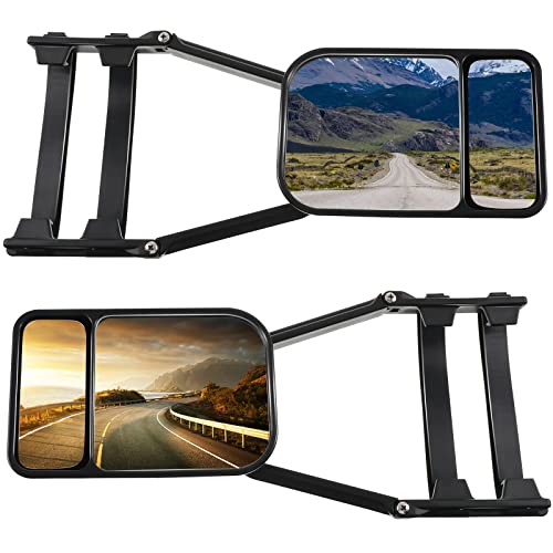 Practical Car Towing Mirror Clip with Adjustable Dual View