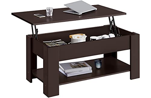 Practical Lift Top Coffee Table with Hidden Storage