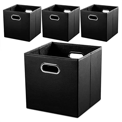 PRANDOM Leather Cube Storage Bins