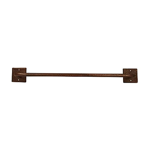 Premier Copper Products 24-Inch Hand Hammered Copper Towel Bar