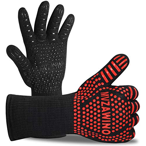 Extreme Heat Resistant BBQ Gloves for Cooking and Grilling - 1 Pair" by MVZAWINO