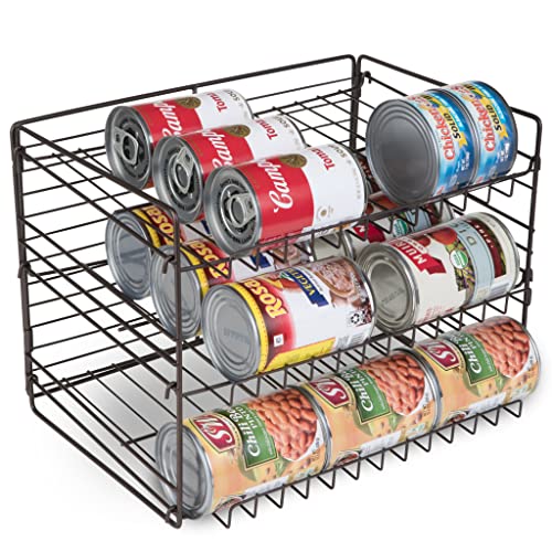 HDCR-2 Rotating Can Rack Pantry Organization Prepper Storage Canned Food Shelf  Storage Made in USA Virginia 4.5 Tall Can 