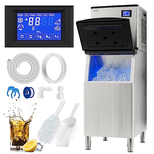 Premium Commercial Ice Maker Machine with Large Storage Bin