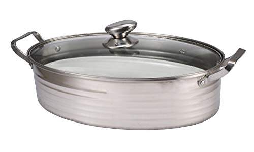 Premium Heavy Duty Stainless Steel Oval Fish Steamer Pot Set