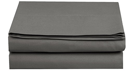 Premium Hotel Quality Flat Sheet, Luxury & Softest 1500 Thread Count, Queen, Grey