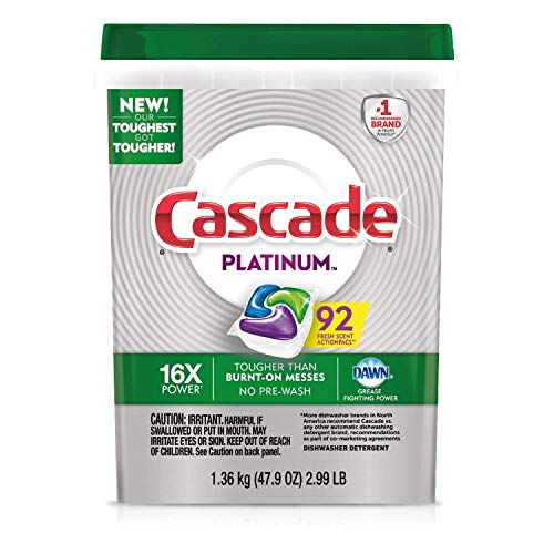 🏆Premium Pack Platinum ActionPacs Dishwasher Detergent, Fresh (92 ct.)