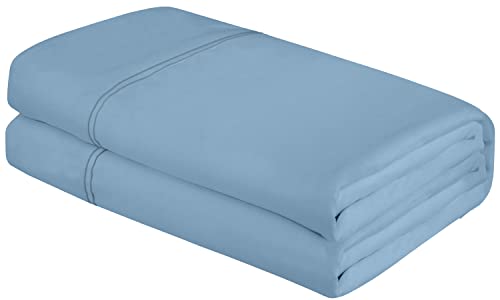 Premium Queen Size Flat Sheet - Breathable & Wrinkle Resistant
