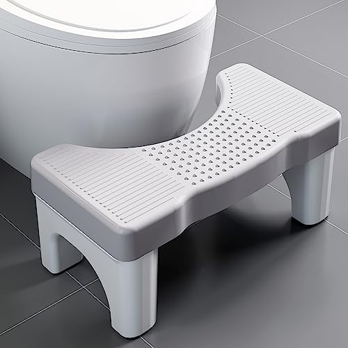 Aofure Premium Non-Slip Squatting Poop Stool: Healthy Bathroom Aid