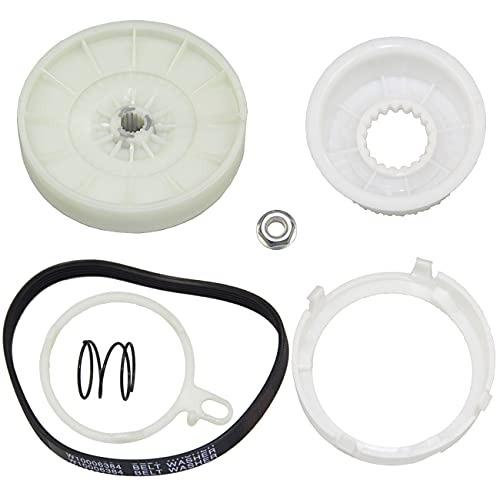 Premium Washing Machine Pulley Clutch Kit and Washer Drive Belt