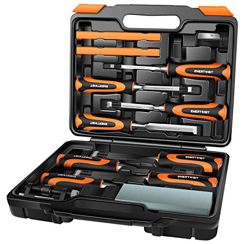 Premium Woodworking Chisel Set with Hard Case