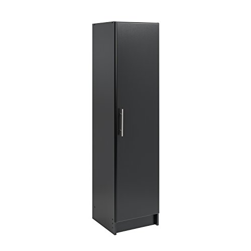 Prepac Elite 16" Narrow Cabinet, 16" W x 65" H x 16" D, Black