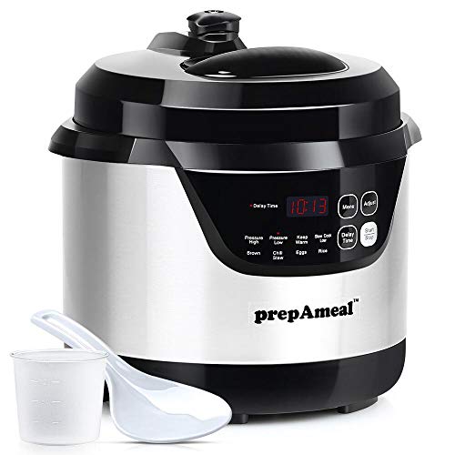 prepAmeal 3 Quart Electric Pressure Cooker with 8-in-1 Functions