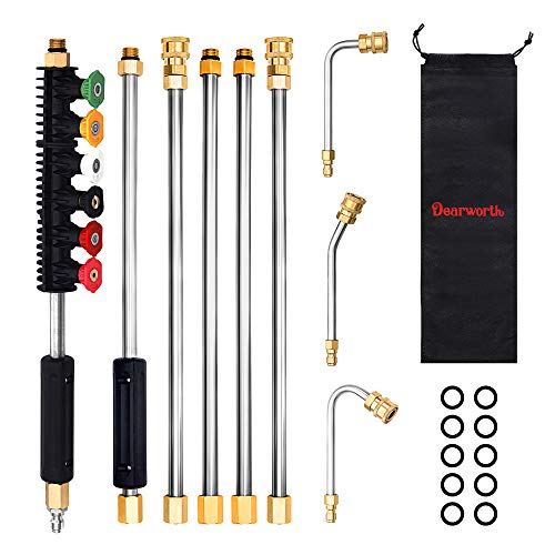 Pressure Washer Attachment Set with 6 Spray Nozzle Tips