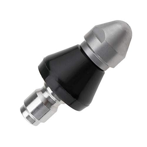 3/8" Quick Connect Sewer Jet Nozzle - Front and Rear Cleaner Heads