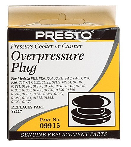 Presto 09915 Pressure Cooker & Canner Over Pressure Plug