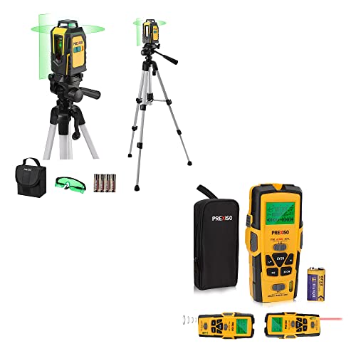 PREXISO 5-in-1 Stud Finder & Laser Level with Tripod
