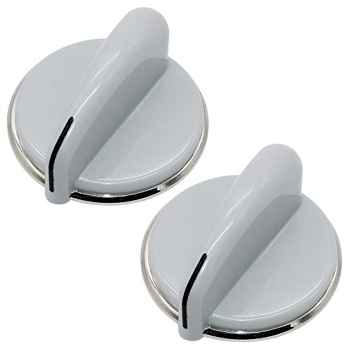 Grey Dryer Control Knob (2Pack) Replacement for WH01X10309