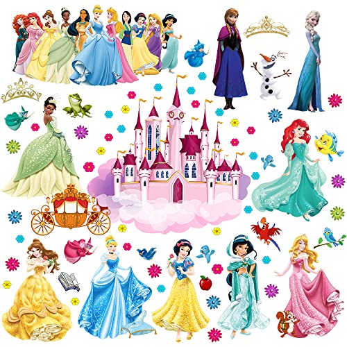 Princess Wall Decals for Girls Kids Bedroom Decoration