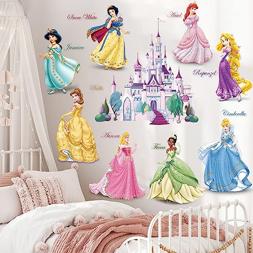 Princess Wall Decals for Girls Kids Room