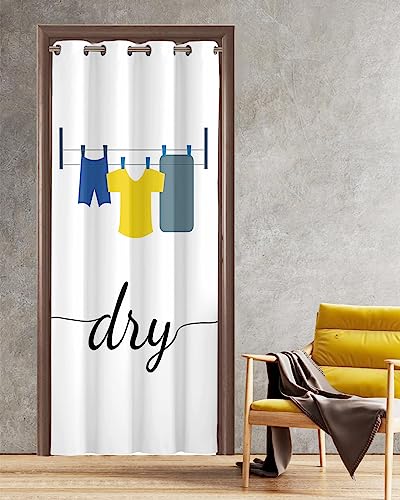 Privacy Door Curtain for Laundry Room