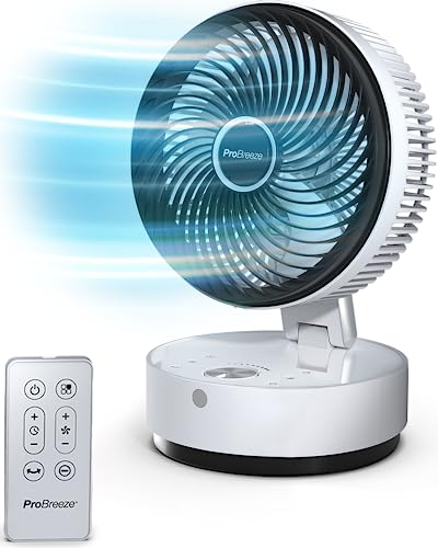 Pro Breeze Personal Table Fan with Remote Control